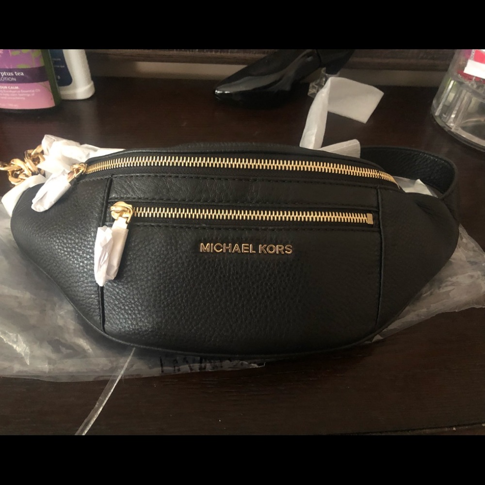Medium Michael Kors Pebbled Leather Belt Bag